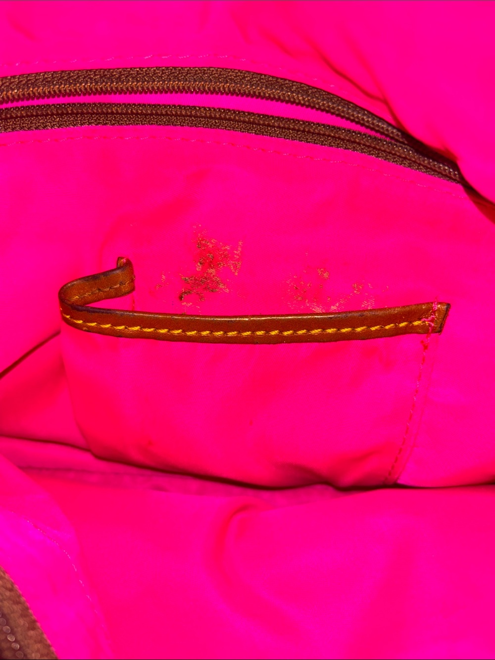 Y2K Dooney & Bourke Black Nylon Shoulder Bag w Tan Leather Trim and Brown Suede - Picture 8 of 11